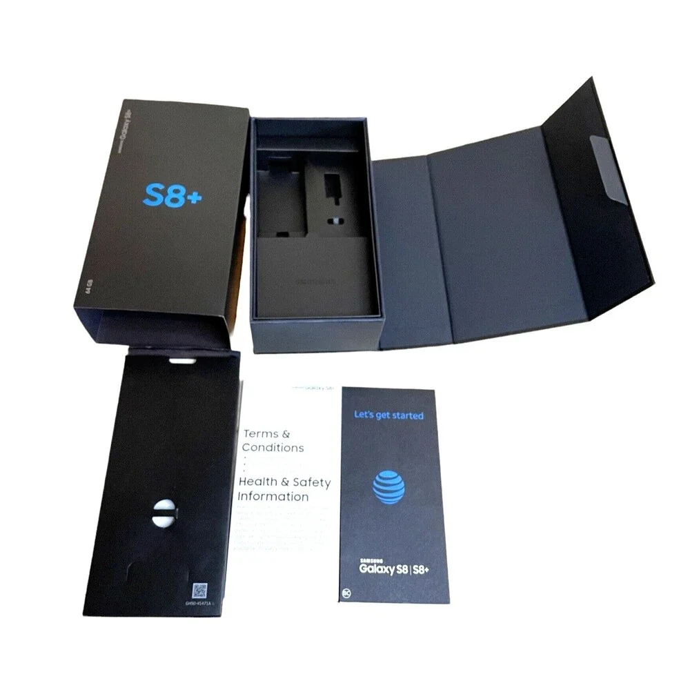 Samsung Galaxy S8+ 64GB Black Empty Phone Box Only